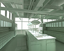 Interior institutional architectural design